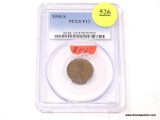 1910-S LINCOLN WHEAT CENT - F 12. GRADED BY PCGS.