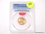 1955-D LINCOLN WHEAT CENT - MS 66RD. GRADED BY PCGS.