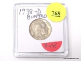 1938-D BUFFALO NICKEL.