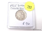 1935 BUFFALO NICKEL - CHOICE/AU/UNC.