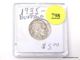 1935-S BUFFALO NICKEL.