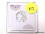 1943-D STEEL LINCOLN WHEAT CENT.