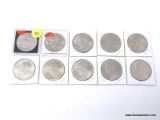 LOT OF (10) EISENHOWER DOLLARS WITH DATES TO INCLUDE (2) 1977, (1) 1971, & (7) 1776-1976.