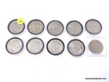 LOT OF (10) EISENHOWER DOLLARS WITH DATES TO INCLUDE (6) 1972, (2) 1977, & (2) 1978.