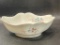 (S6F) ANTIQUE FINE CHINA SQUARE VEGETABLE BOWL WITH FLORAL DESIGN ORCHIDS POSSIBLY HAVILAND NUMBERED