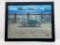 (S7G) VINTAGE AUTOMOBILE CAR PAINTING ON CANVAS BOARD FRAMED FORD CAR ARTWORK SIGNED