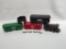 (S1A) ANTIQUE CAST IRON STEAM ENGINE TRAIN TOY WITH 4 CARS NO 44