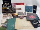 (S7G) COLLECTION OF AUTOMOBILE PROMOTIONAL BOOKLETS LEAFLETS INCLUDING: 1966 LINCOLN CONTINENTAL;