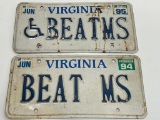 (S8H) VIRGINIA PERSONALIZED VANITY LICENSE PLATES BEAT MS MULTIPLE SCLEROSIS AWARENESS