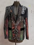 SEQUINED FORMAL TUXEDO JACKET NEW WITH TAGS SPIRIT HALLOWEEN SIZE SMALL