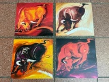 (S1A) ALFRED GOCKEL BULL PRINTS ON PAPER (EACH MEASURES 12 INCHES)