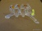 (UPHALL) SWAROVSKI CRYSTAL PARROTS ON A BRANCH- 3.5 IN X 2 IN, ITEM IS SOLD AS IS WHERE IS WITH NO