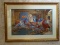 (UPHALL) PROFESSIONALLY FRAMED AND DOUBLE MATTED JAMES CHRISTENSEN PRINT IN GOLD FRAME- 