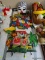 (APTLR) 7 PCS. OF HAITIAN PAINTED METAL WALL DECORATIONS, BOUGHT IN HITI AND A MARDI GRAS MASK, ITEM