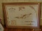 (LR) FRAMED AND MATTED MAP OF THE VIRGIN ISLANDS IN GOLD FRAME- 33 IN X 26 IN, ITEM IS SOLD AS IS