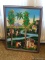 (APTLR) FRAMED HAITIAN OIL ON CANVAS OF HARVESTING SCENE BY ASTREL IN DISTRESSED FRAME-, BOUGHT IN