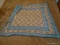 (APTLR) HANDMADE QUILT QUILTED IN DOWN- 76 IN X 120 IN, ITEM IS SOLD AS IS WHERE IS WITH NO