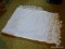 (3RD FL) VINTAGE WHITE CHENILLE FULL SIZE BEDSPREAD, ITEM IS SOLD AS IS WHERE IS WITH NO GUARANTEES