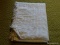 (3RD FL) VINTAGE WHITE CHENILLE POPCORN PATTERN FULL SIZE BEDSPREAD, ITEM IS SOLD AS IS WHERE IS