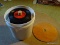 (3RD FL) PLASTIC BUCKET OF VINTAGE 45'S RECORDS FROM THE 60'S- JAMES BROWN, SMOKEY ROBINSON AND THE