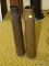 (3RD FL) 2 BRASS ARTILLERY 57 MM SHELL CASINGS, ITEM IS SOLD AS IS WHERE IS WITH NO GUARANTEES OR