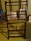 (3RD FL) DVD/ VCR WOODEN DISPLAY SHELF- 22 IN X 7 IN X 47 IN, ITEM IS SOLD AS IS WHERE IS WITH NO