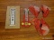 (PARLOR) VINTAGE CHINESE CLOTH DRAGONFLY KITE, NEVER USED IN ORIGINAL BOX, ITEM IS SOLD AS IS WHERE