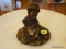 (PARLOR) GNOME FIGURINE- GNOME WITH ACORN TOP- 4 IN H, ITEM IS SOLD AS IS WHERE IS WITH NO