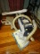 (DR) ELECTROLUX ROLLING CANISTER VACUUM CLEANER WITH REPLACEMENT FILTERS. ITEM IS SOLD AS IS WHERE