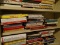 (STUDY) SHELF LOT OF COOKBOOKS TO INCLUDE TITLES SUCH AS A PINCH OF LOVE, THE NEW PASTA COOKBOOK,