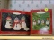 (UPBD1) 2 HALLMARK CHRISTMAS ORNAMENTS OF SNOWMEN IN ORIGINAL BOX, ITEM IS SOLD AS IS WHERE IS WITH
