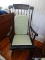 (UPBD2) STENCILED BOSTON STYLE ROCKER- 24 IN X 27 IN X 45 IN, ITEM IS SOLD AS IS WHERE IS WITH NO