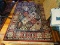 (UPHALL) MACHINE MADE ORIENTAL STYLE RUG IN RED, IVORY, BLACK AND GREEN- 63 IN X 92 IN, ITEM IS SOLD