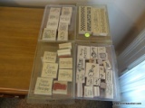 (APTLR) 4 SETS OF DECORATIVE RUBBER STAMPS- BORDERS, GIRL TALK, ALL THAT JAZZ, FAVORITE