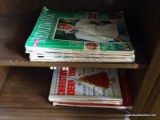 (LANDING) VINTAGE (1970S) NEEDLEWORK MAGAZINES IN CABINET, ITEM IS SOLD AS IS WHERE IS WITH NO
