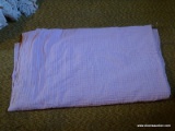 (3RD FL) VINTAGE PINK CHENILLE FULL SIZE BEDSPREAD, ITEM IS SOLD AS IS WHERE IS WITH NO GUARANTEES