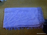 (3RD FL) VINTAGE PURPLE FULL SIZE BEDSPREAD, ITEM IS SOLD AS IS WHERE IS WITH NO GUARANTEES OR