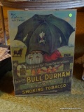 (3RD FL) BULL DURHAM REPLICA POSTER OF KISSING COUPLE- 17.5 IN 26 IN, ITEM IS SOLD AS IS WHERE IS