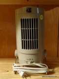 (3RD FL) DESK TOWER FAN- 10 IN H, ITEM IS SOLD AS IS WHERE IS WITH NO GUARANTEES OR WARRANTY. NO