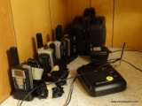 (3RD FL) ELECTRONIC LOT- 5 WALKIE TALKIES WITH 2 CHARGERS, SET OF PORTABLE SPEAKERS AND A DAKOTA