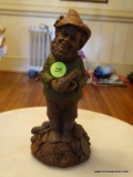 (PARLOR) GNOME FIGURINE- COTTA- 8 IN H, ITEM IS SOLD AS IS WHERE IS WITH NO GUARANTEES OR WARRANTY.