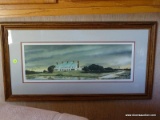 (bckrm) framed and matted watercolor print 
