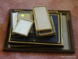 (UPBD1) LOT OF PICTURE FRAMES RANGING FROM 11 IN X 13 IN TO 3 IN X 4 IN, , ITEM IS SOLD AS IS WHERE