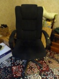 (UPHALL) OFFICE CHAIR- 25 IN X 24 IN X 47 IN, ITEM IS SOLD AS IS WHERE IS WITH NO GUARANTEES OR
