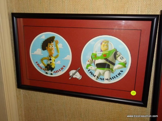 (DWN BCK RM) FRAMED DOUBLE PRINT FROM THE DISNEY ORIGINAL TIMEPIECE COLLECTION. INCLUDES A LIMITED