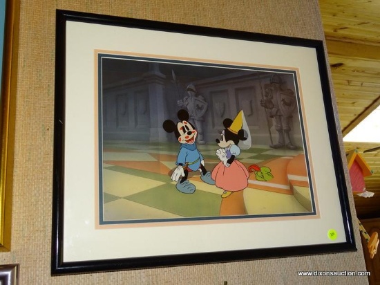 (DWN BCK RM) FRAMED LIMITED EDITION WALT DISNEY HAND PAINTED CHARACTER CEL FROM THE WALT DISNEY