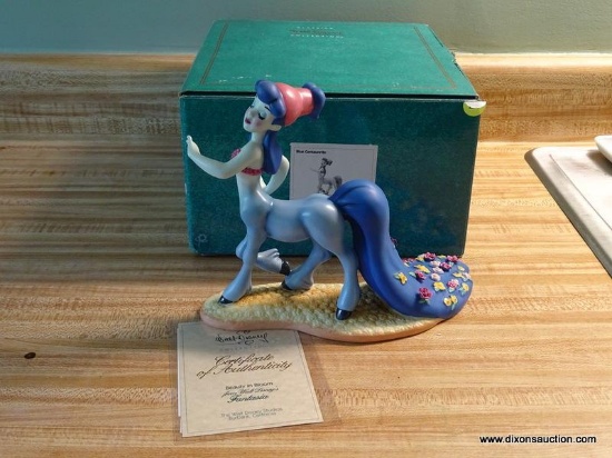 (UPKIT) WALT DISNEY CLASSICS COLLECTION FIGURINE OF A BLUE CENTAURETTE TITLED "BEAUTY IN BLOOM" FROM