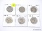 Dollar - Susan B. Anthony - 6 coins of various dates