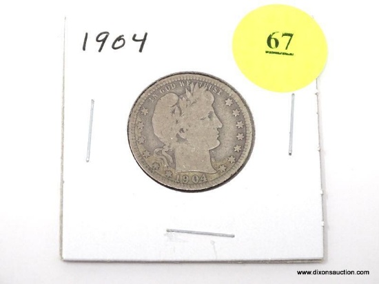 1904 Quarter - Barber