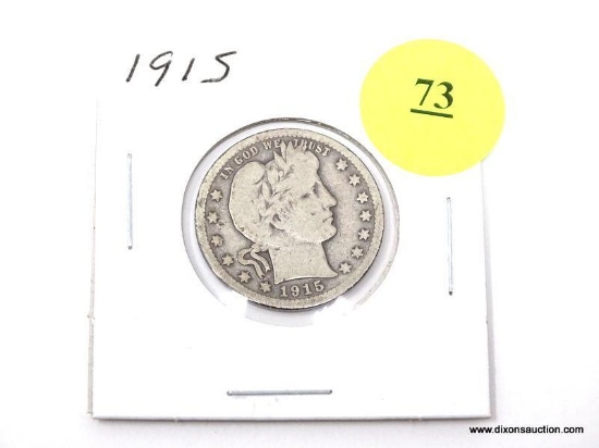 1915 Quarter - Barber